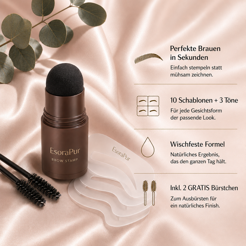 BrowStamp – Augenbrauen-Stempel Set