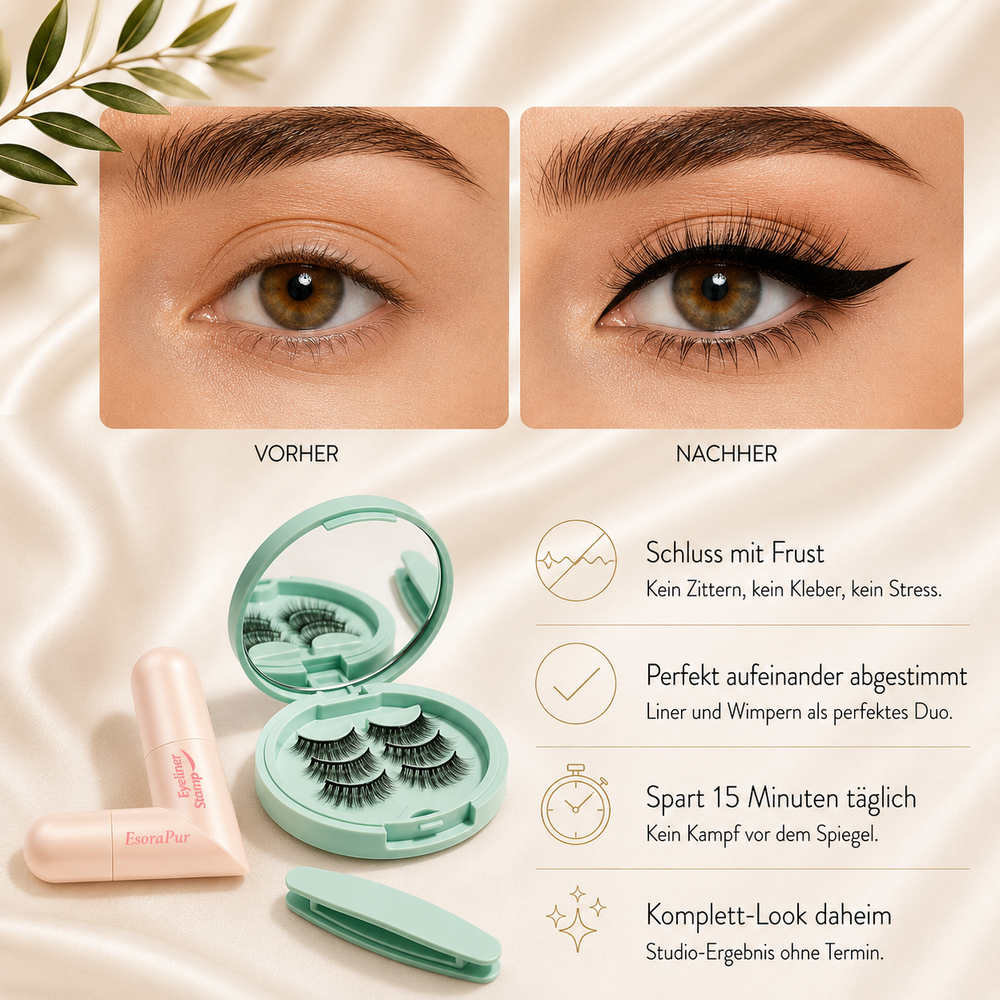 Perfect Eyes Set – Eyeliner Stamp Pen + SnapLashes